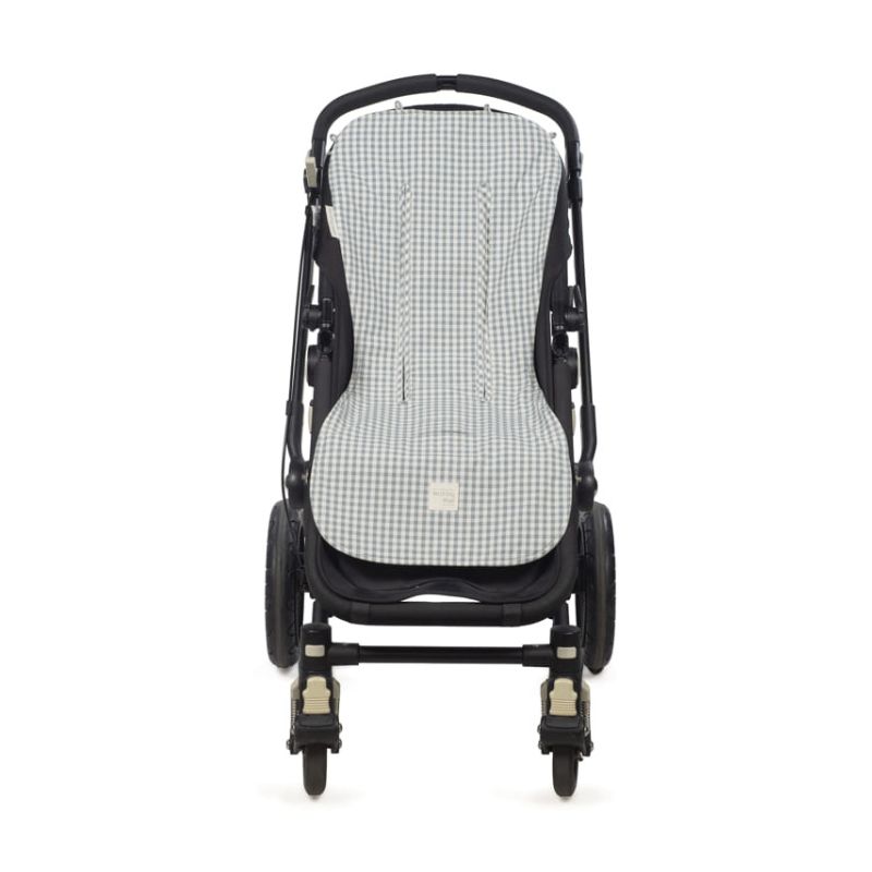 Forra acolchoada Vichy Matcha da Walking Mum